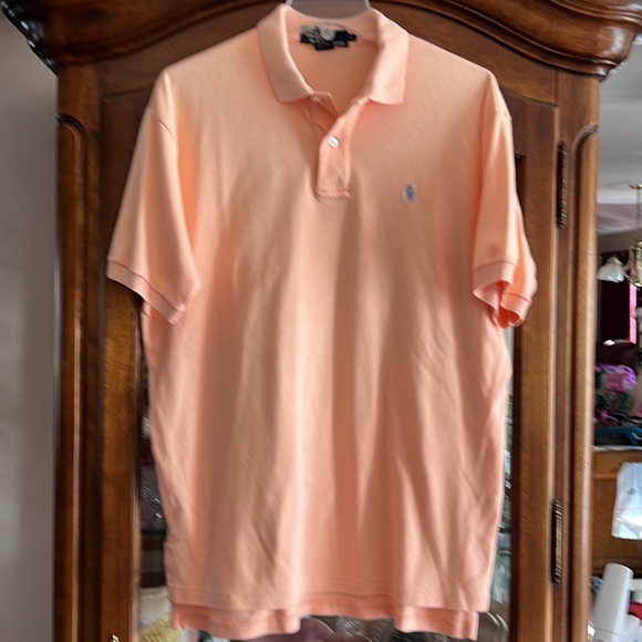 Polo by Ralph Lauren short sleeve polo shirt in Peach, men’s size Large. - Picture 2 of 3